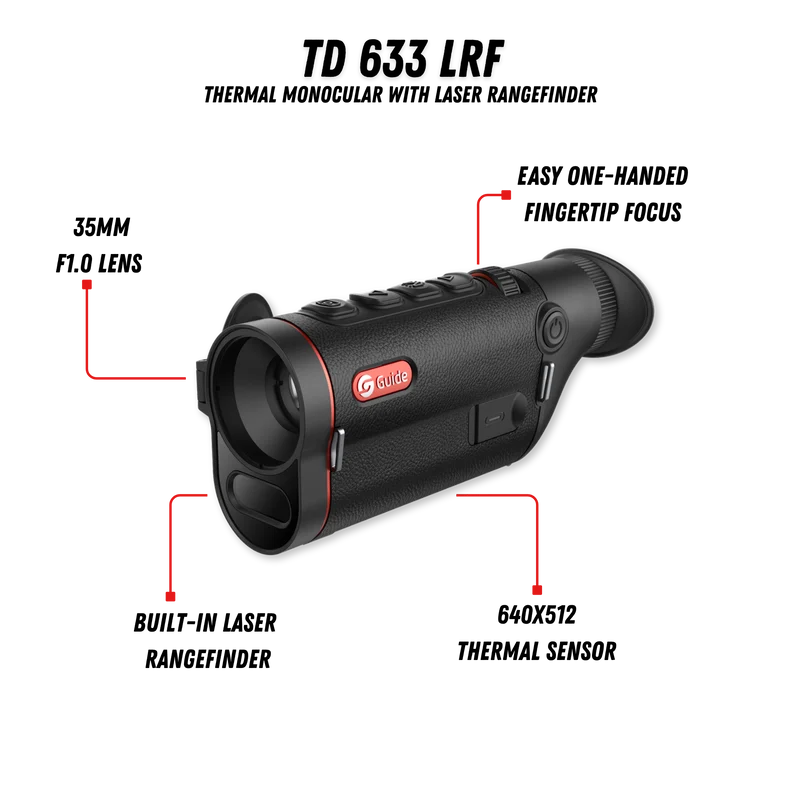TD633 LFR Thermal Monocular 2X 640x512 35mm