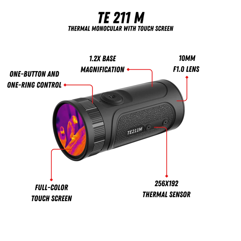 TE211 M Thermal Monocular 1.2X 256x192 10mm