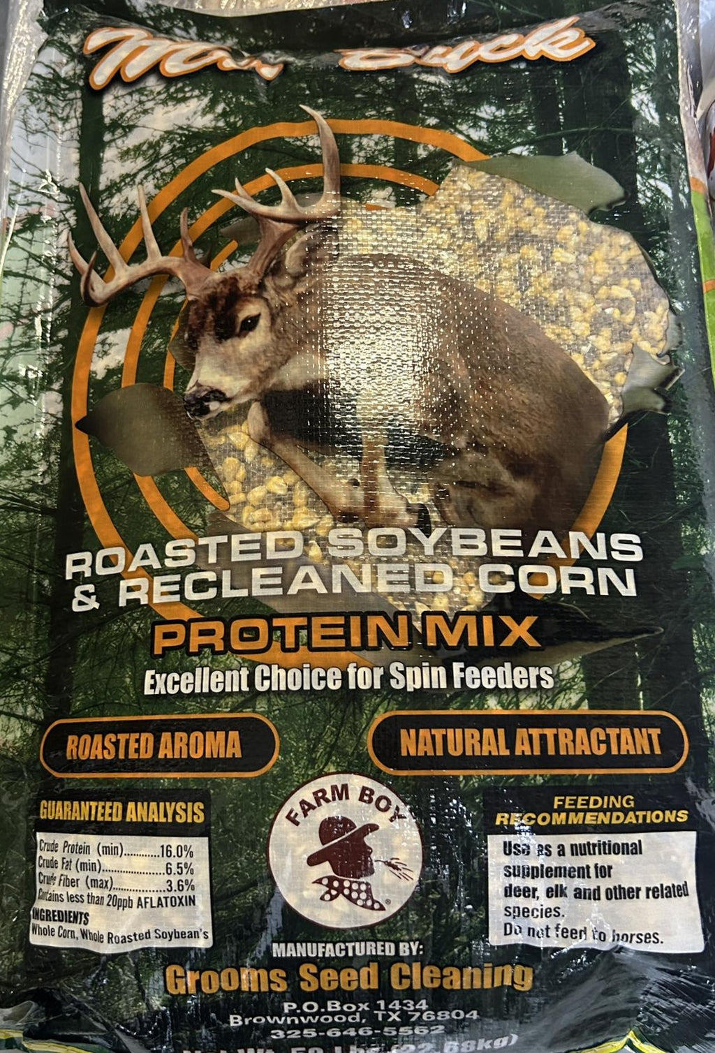 Mr Buck 16% Protein - Corn Soybean Mix Deer Feed - 50# Bag