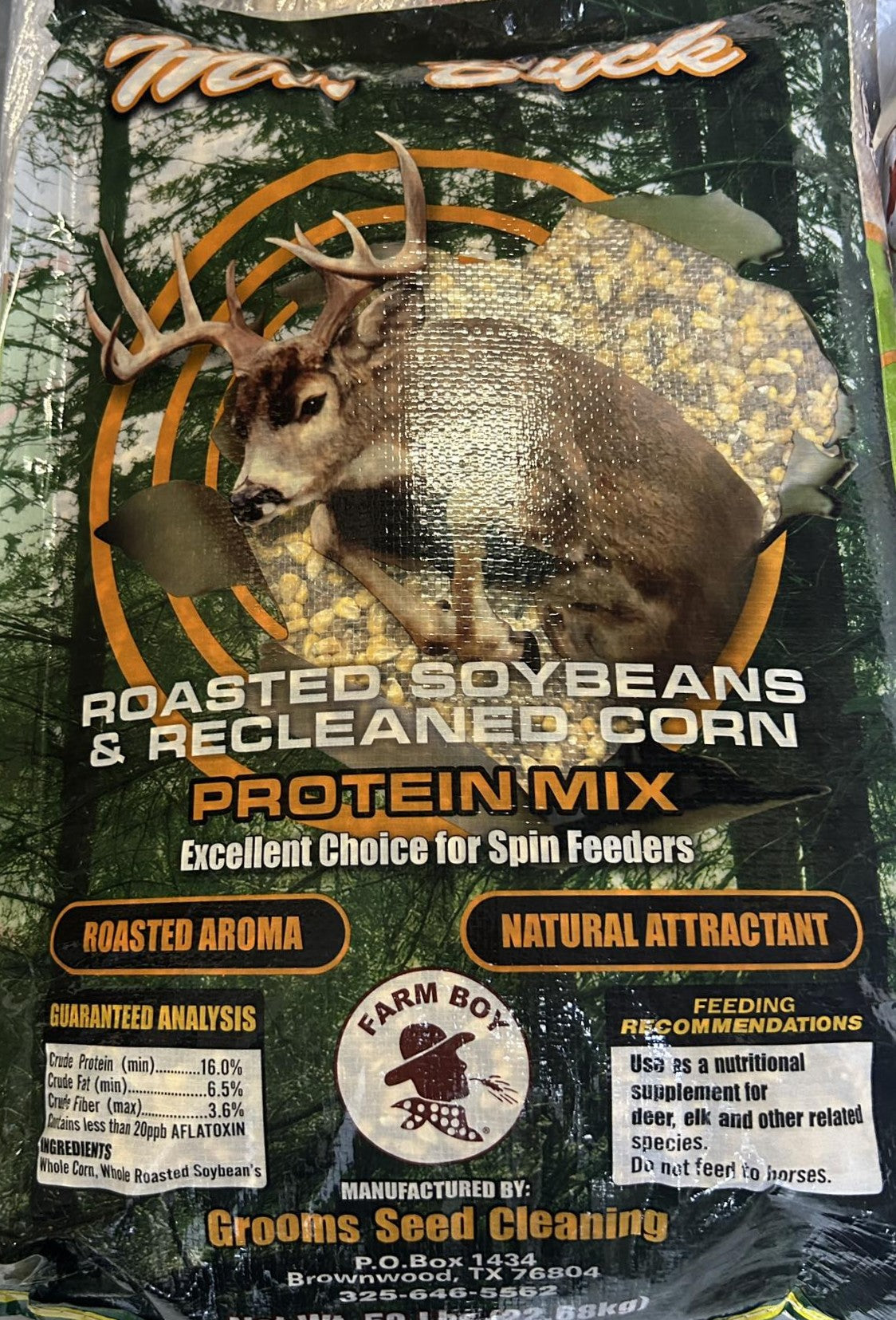 Mr Buck 16% Protein - Corn Soybean Mix Deer Feed - 50# Bag