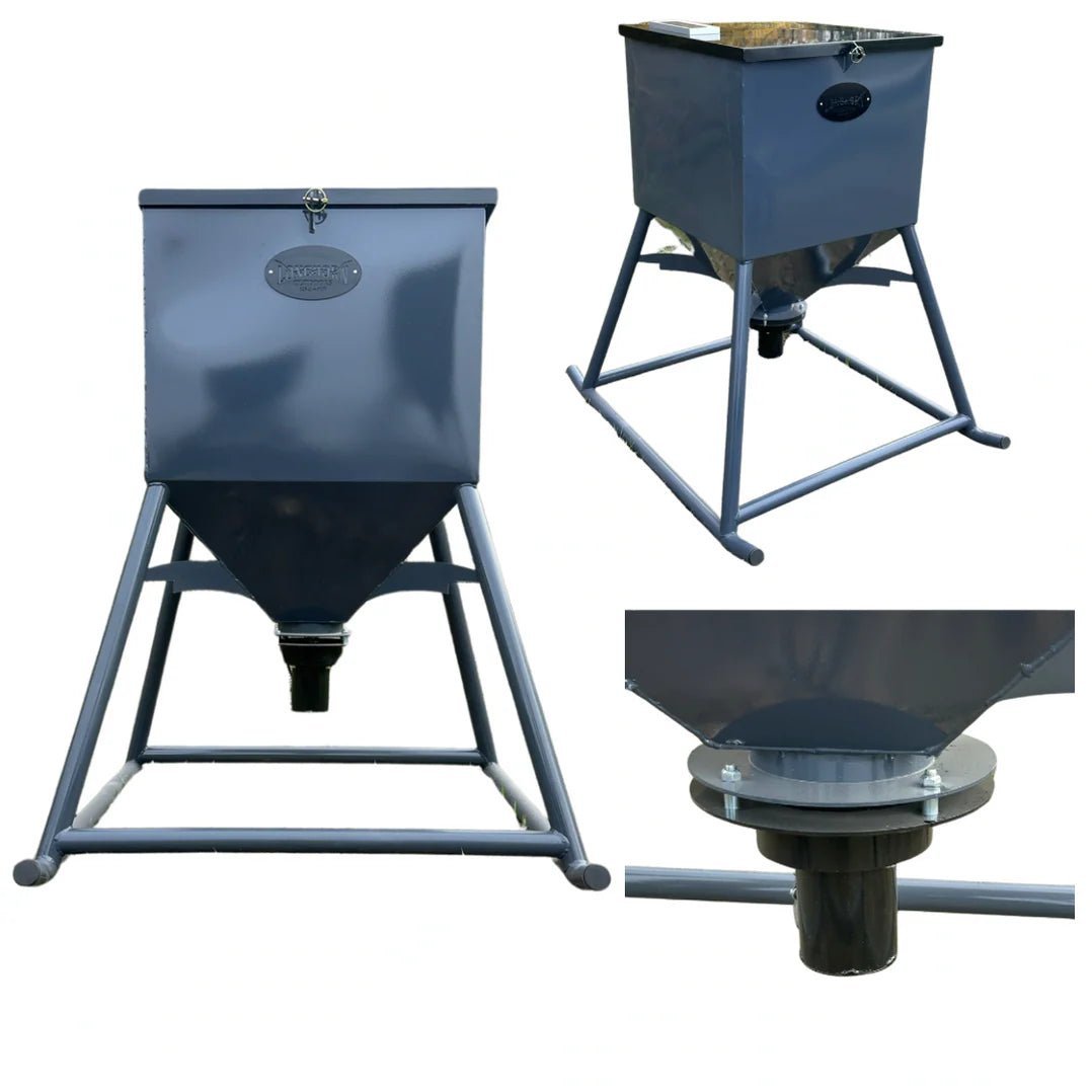 LoBro 500 lb Stand and Fill Broadcast Deer Feeder